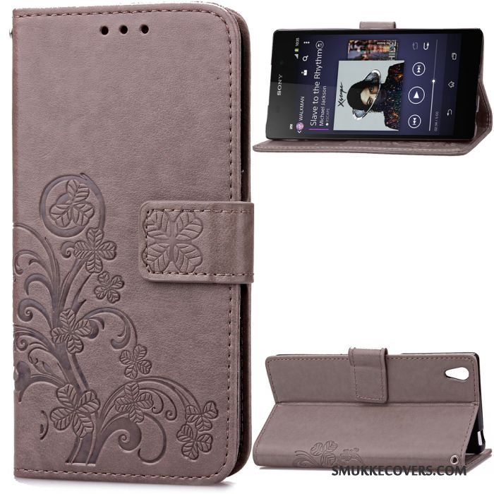 Etui Sony Xperia Z2 Tasker Anti-fald Hængende Ornamenter, Cover Sony Xperia Z2 Beskyttelse Rød