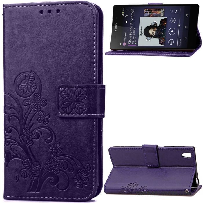 Etui Sony Xperia Z2 Tasker Anti-fald Hængende Ornamenter, Cover Sony Xperia Z2 Beskyttelse Rød