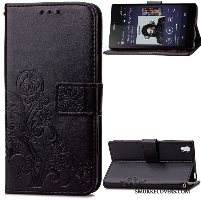 Etui Sony Xperia Z2 Tegnebog Telefonlilla, Cover Sony Xperia Z2 Beskyttelse Prægning Anti-fald