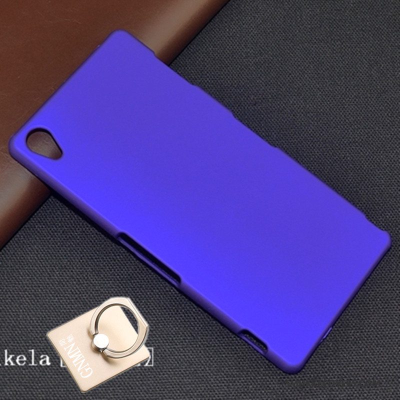 Etui Sony Xperia Z3 Beskyttelse Blå Nubuck, Cover Sony Xperia Z3 Hård Telefon