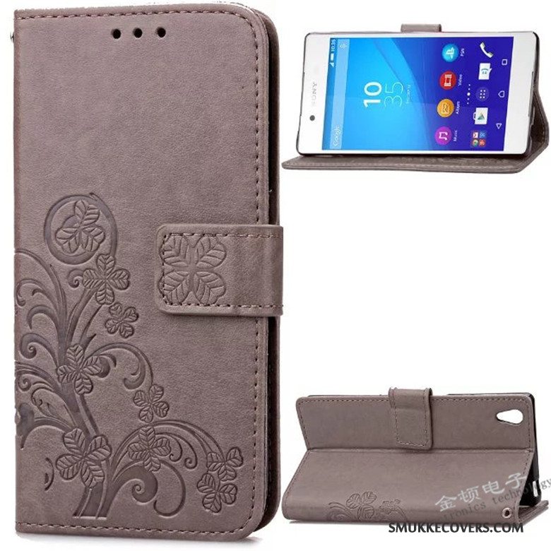 Etui Sony Xperia Z3+ Blød Rød Telefon, Cover Sony Xperia Z3+ Læder