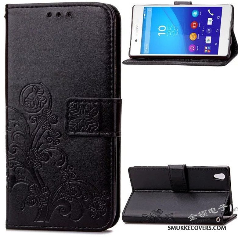 Etui Sony Xperia Z3+ Blød Rød Telefon, Cover Sony Xperia Z3+ Læder