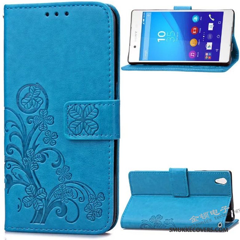 Etui Sony Xperia Z3+ Blød Rød Telefon, Cover Sony Xperia Z3+ Læder