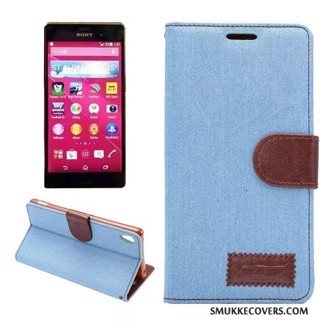 Etui Sony Xperia Z3+ Læder Telefonklud, Cover Sony Xperia Z3+ Farve Mønster