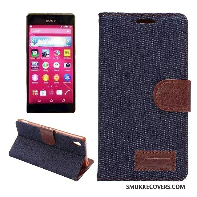 Etui Sony Xperia Z3+ Læder Telefonklud, Cover Sony Xperia Z3+ Farve Mønster