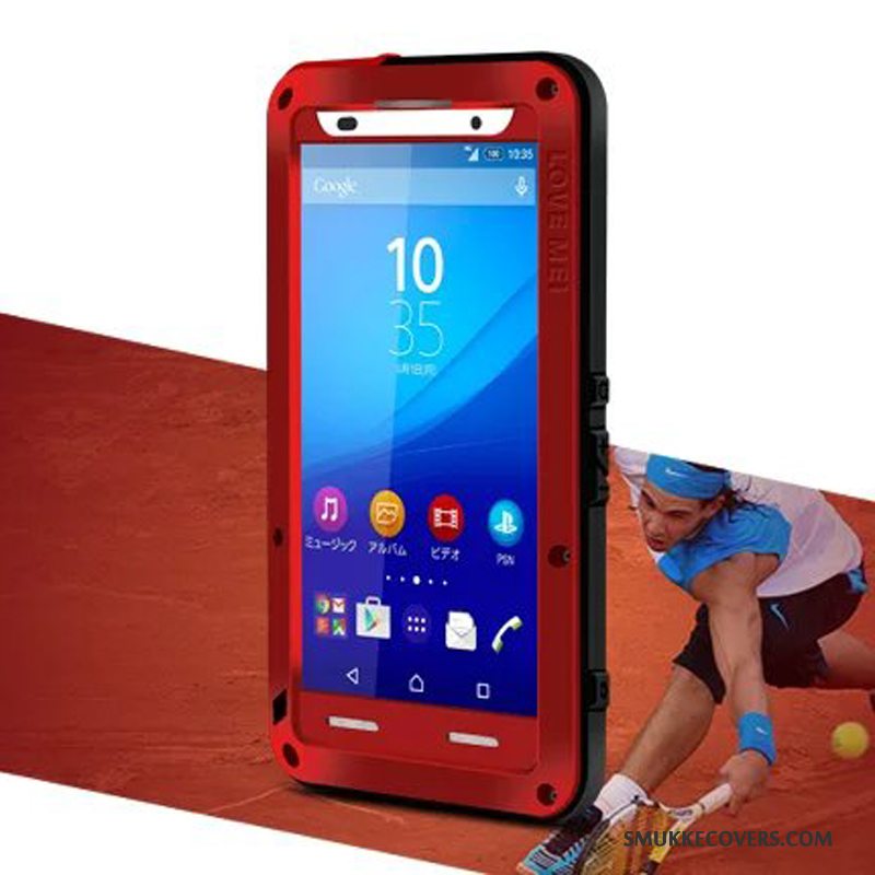 Etui Sony Xperia Z3+ Tasker Anti-fald Gul, Cover Sony Xperia Z3+ Blød Bagdæksel Telefon