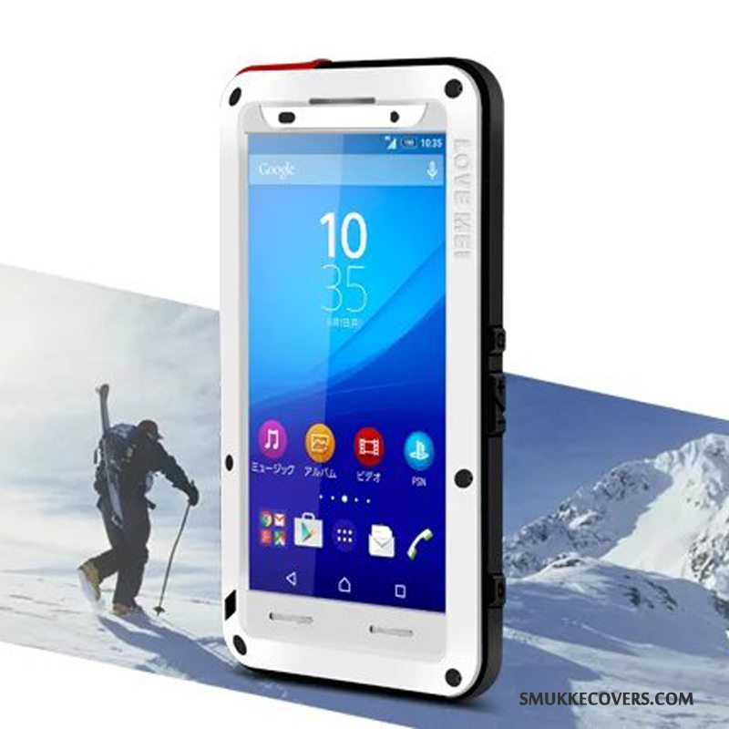 Etui Sony Xperia Z3+ Tasker Anti-fald Gul, Cover Sony Xperia Z3+ Blød Bagdæksel Telefon