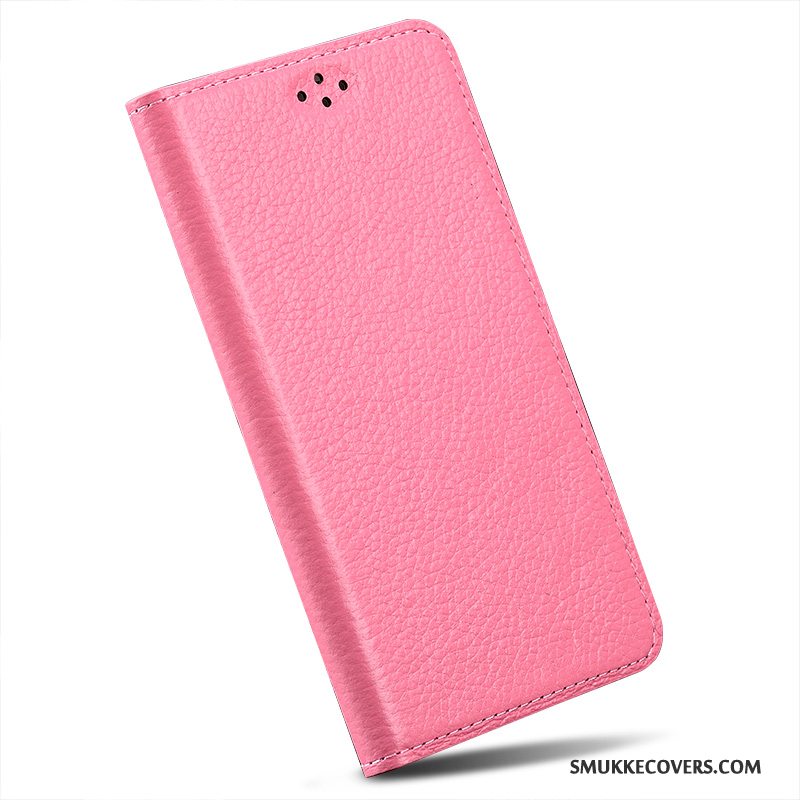 Etui Sony Xperia Z5 Compact Folio Telefonlyserød, Cover Sony Xperia Z5 Compact Læder