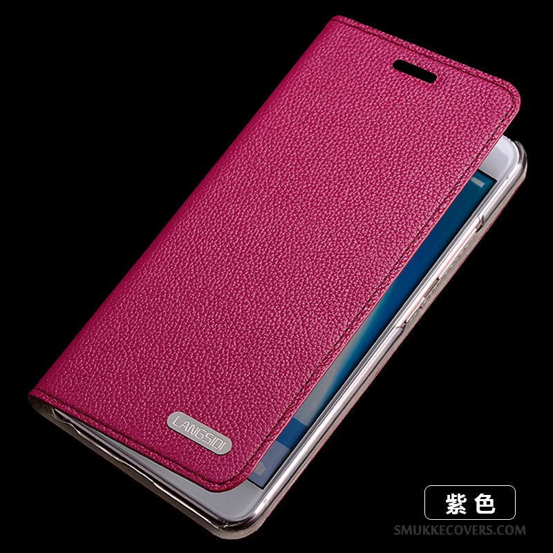 Etui Sony Xperia Z5 Compact Læder Telefonlyserød, Cover Sony Xperia Z5 Compact Blød Anti-fald