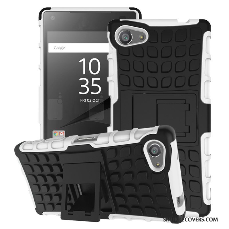 Etui Sony Xperia Z5 Compact Support Telefonanti-fald, Cover Sony Xperia Z5 Compact Tasker Blå