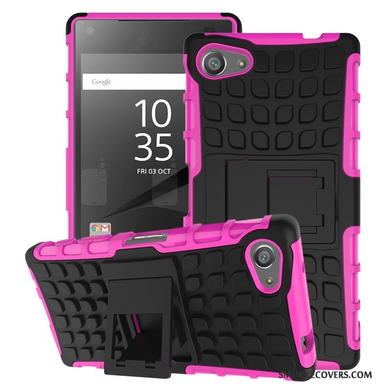 Etui Sony Xperia Z5 Compact Support Telefonanti-fald, Cover Sony Xperia Z5 Compact Tasker Blå