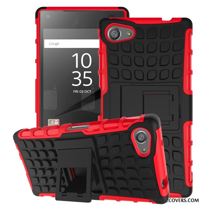 Etui Sony Xperia Z5 Compact Support Telefonanti-fald, Cover Sony Xperia Z5 Compact Tasker Blå