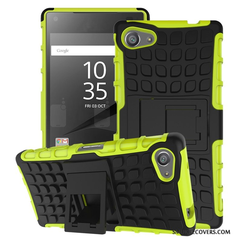 Etui Sony Xperia Z5 Compact Support Telefonanti-fald, Cover Sony Xperia Z5 Compact Tasker Blå