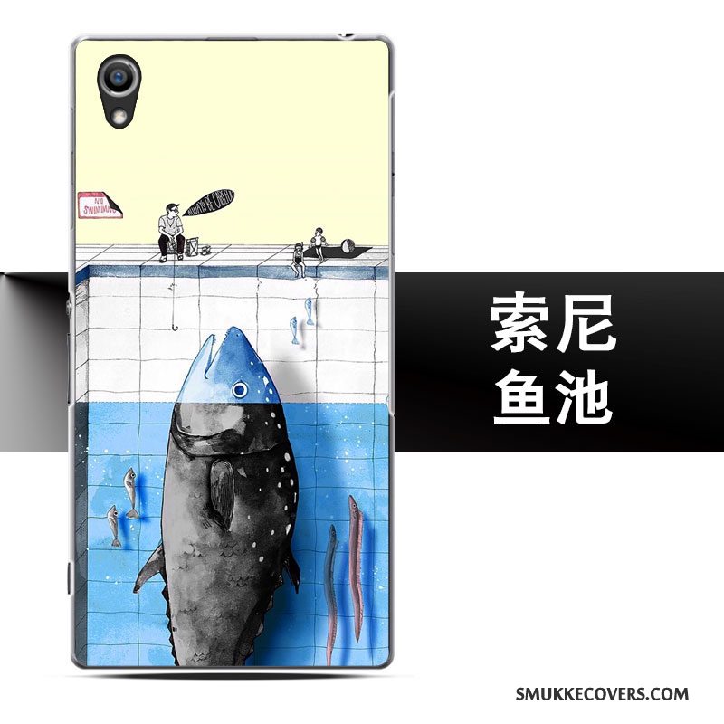 Etui Sony Xperia Z5 Kreativ Nubuck Telefon, Cover Sony Xperia Z5 Anti-fald Blå