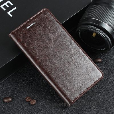 Etui Sony Xperia Z5 Læder Sort Telefon, Cover Sony Xperia Z5 Beskyttelse