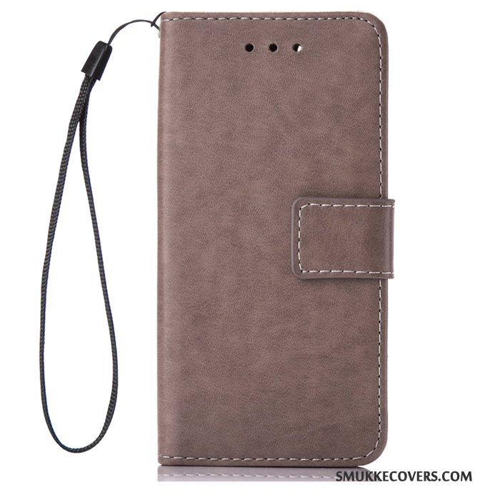 Etui Sony Xperia Z5 Læder Telefonguld, Cover Sony Xperia Z5 Folio Anti-fald