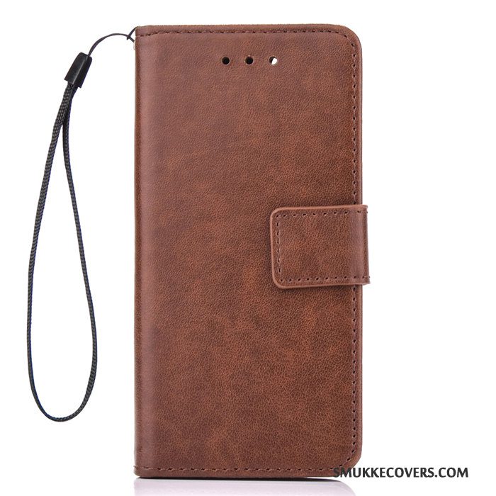 Etui Sony Xperia Z5 Læder Telefonguld, Cover Sony Xperia Z5 Folio Anti-fald