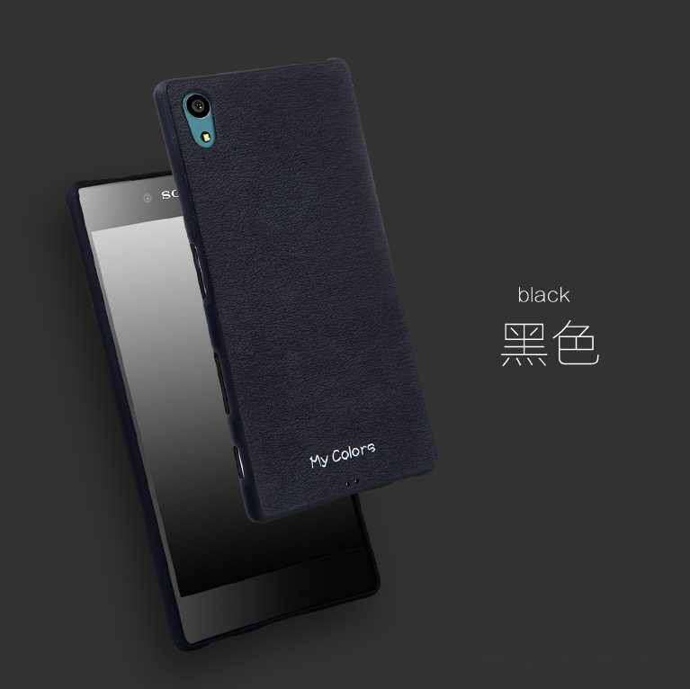 Etui Sony Xperia Z5 Silikone Solid Farve Telefon, Cover Sony Xperia Z5 Beskyttelse Anti-fald Blå