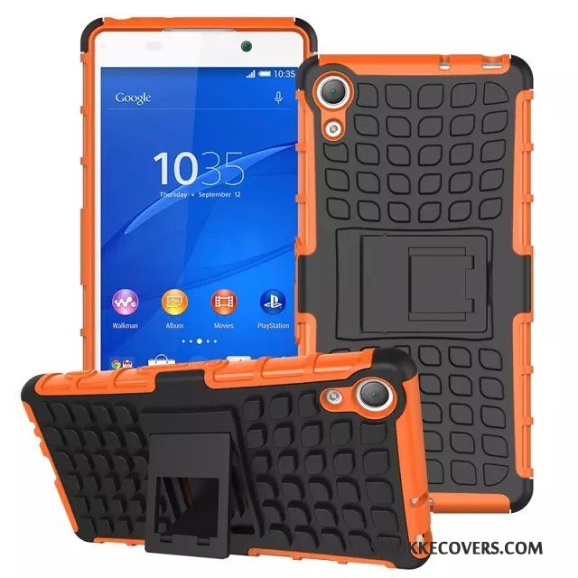 Etui Sony Xperia Z5 Support Anti-fald Blå, Cover Sony Xperia Z5 Beskyttelse