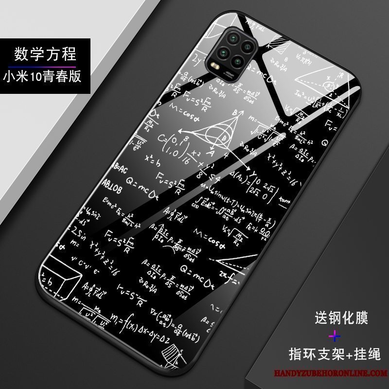 Etui Xiaomi Mi 10 Lite Silikone Mørkeblå Ungdom, Cover Xiaomi Mi 10 Lite Kreativ Hård Lille Sektion