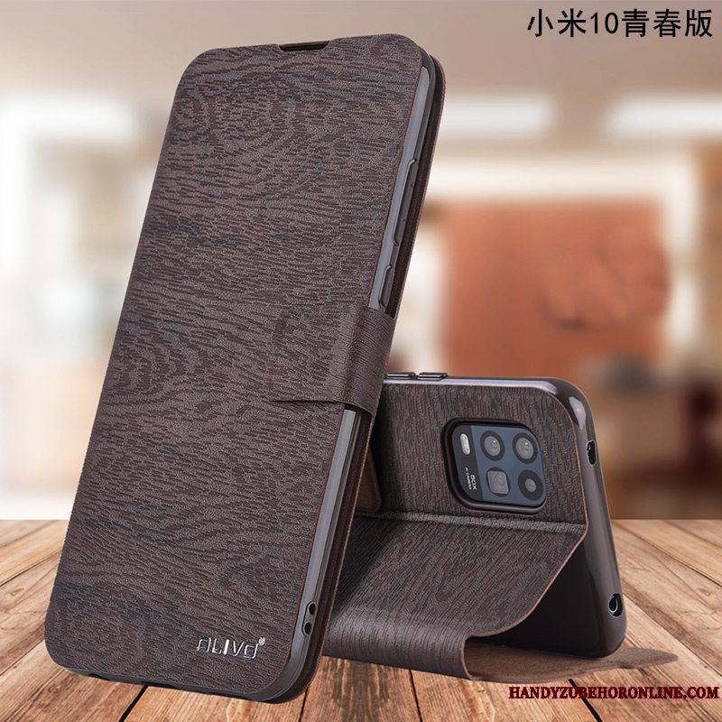 Etui Xiaomi Mi 10 Lite Tasker Anti-fald Lille Sektion, Cover Xiaomi Mi 10 Lite Blød Rød Ungdom