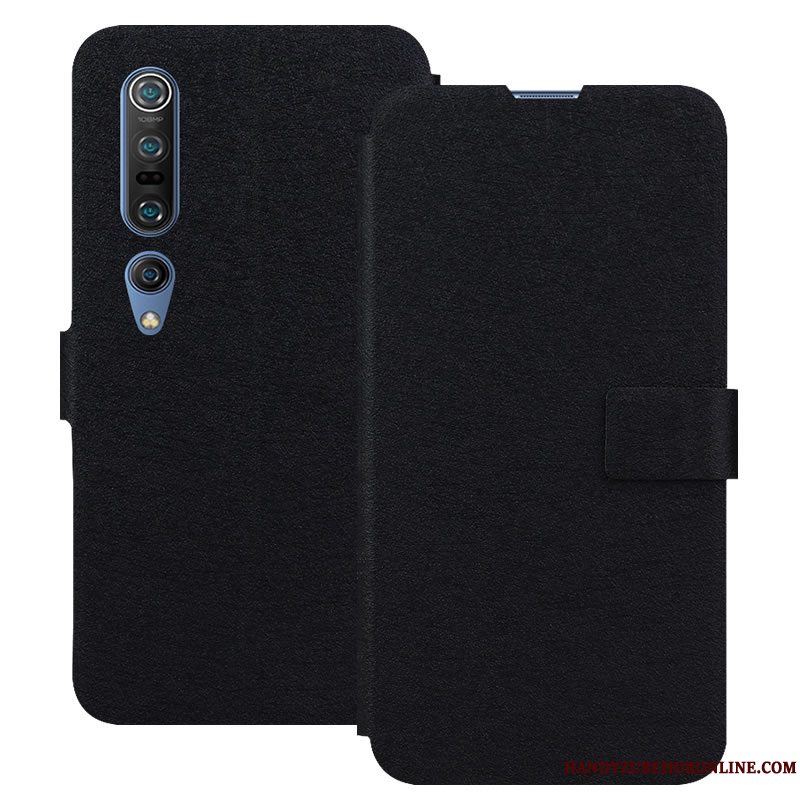 Etui Xiaomi Mi 10 Pro Blød Blå Lille Sektion, Cover Xiaomi Mi 10 Pro Læder Anti-fald Telefon