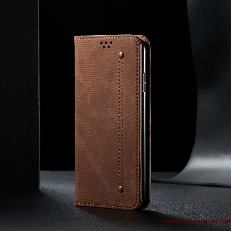 Etui Xiaomi Mi 10 Pro Folio Anti-fald Lille Sektion, Cover Xiaomi Mi 10 Pro Læder Simple Telefon