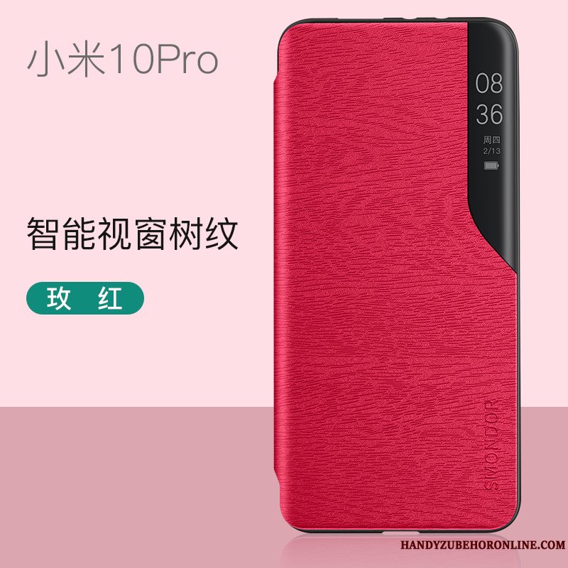 Etui Xiaomi Mi 10 Pro Folio Elskeren Gennemsigtig, Cover Xiaomi Mi 10 Pro Tasker Tilbehør Tynd
