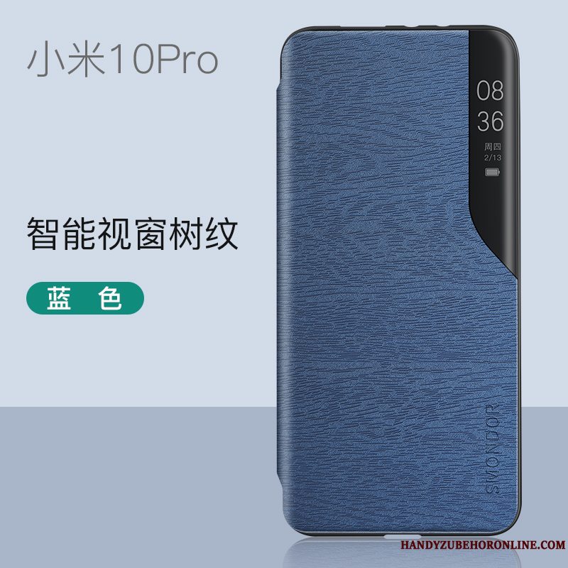 Etui Xiaomi Mi 10 Pro Folio Elskeren Gennemsigtig, Cover Xiaomi Mi 10 Pro Tasker Tilbehør Tynd