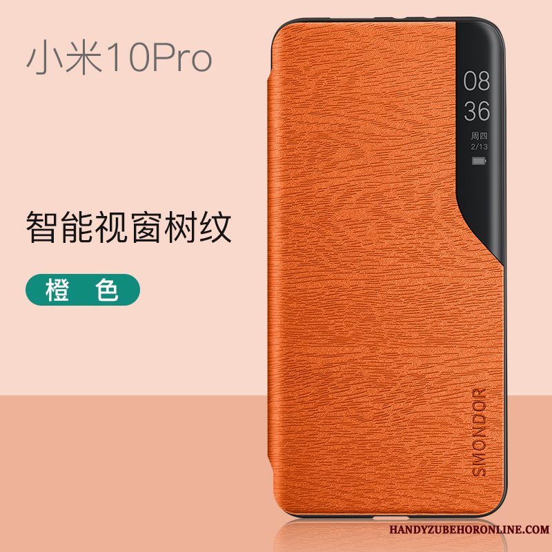 Etui Xiaomi Mi 10 Pro Folio Elskeren Gennemsigtig, Cover Xiaomi Mi 10 Pro Tasker Tilbehør Tynd