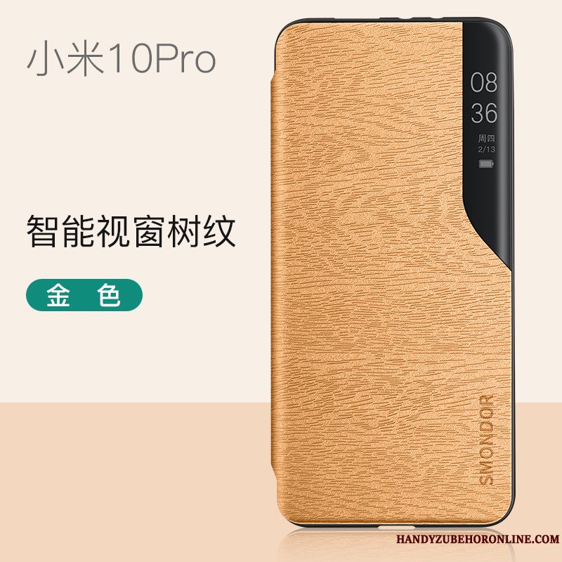 Etui Xiaomi Mi 10 Pro Folio Elskeren Gennemsigtig, Cover Xiaomi Mi 10 Pro Tasker Tilbehør Tynd