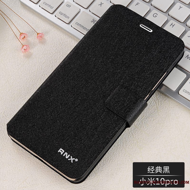 Etui Xiaomi Mi 10 Pro Folio Hvid Telefon, Cover Xiaomi Mi 10 Pro Tasker Anti-fald Lille Sektion