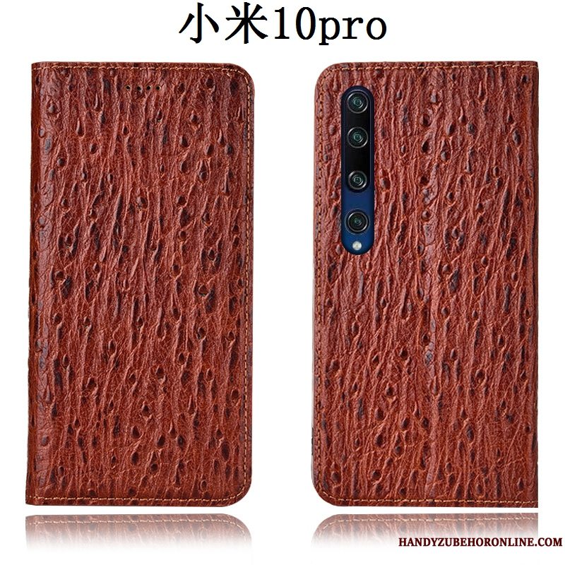 Etui Xiaomi Mi 10 Pro Folio Mønster Telefon, Cover Xiaomi Mi 10 Pro Tasker Rød Fugl