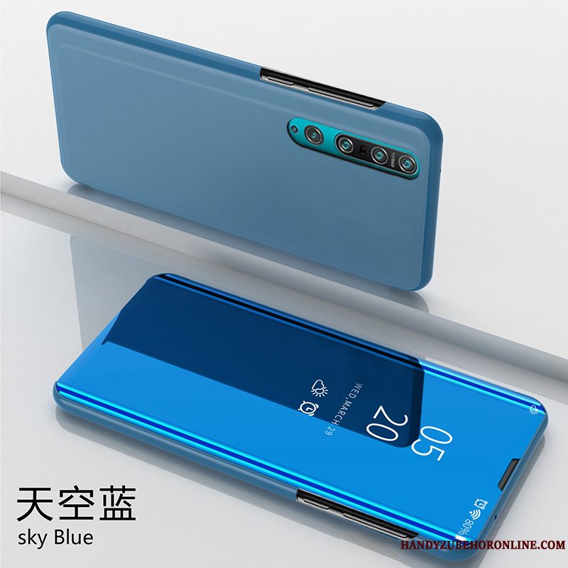 Etui Xiaomi Mi 10 Pro Læder Hærdning Anti-fald, Cover Xiaomi Mi 10 Pro Tasker Telefonlille Sektion