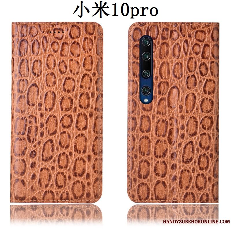 Etui Xiaomi Mi 10 Pro Læder Sort Lille Sektion, Cover Xiaomi Mi 10 Pro Tasker Telefonungdom