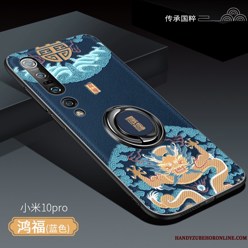 Etui Xiaomi Mi 10 Pro Silikone Af Personlighed Lille Sektion, Cover Xiaomi Mi 10 Pro Beskyttelse Kinesisk Stil Gul