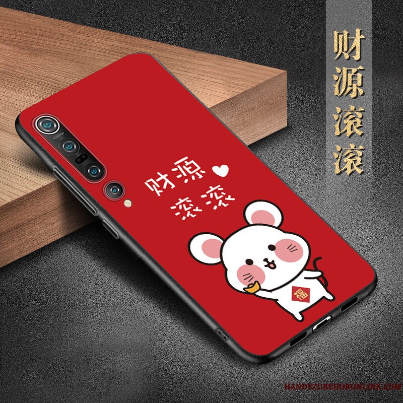 Etui Xiaomi Mi 10 Pro Silikone Telefontrend, Cover Xiaomi Mi 10 Pro Beskyttelse Lille Sektion Anti-fald