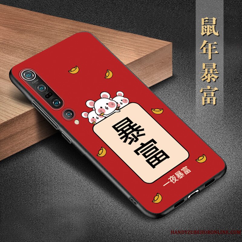 Etui Xiaomi Mi 10 Pro Silikone Telefontrend, Cover Xiaomi Mi 10 Pro Beskyttelse Lille Sektion Anti-fald