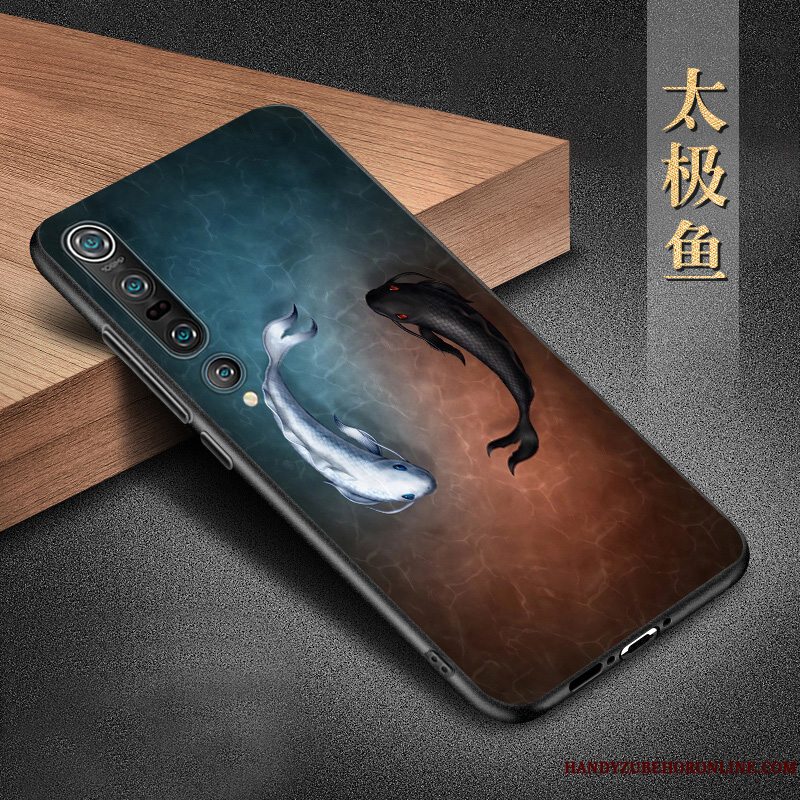 Etui Xiaomi Mi 10 Pro Silikone Telefontrend, Cover Xiaomi Mi 10 Pro Beskyttelse Lille Sektion Anti-fald