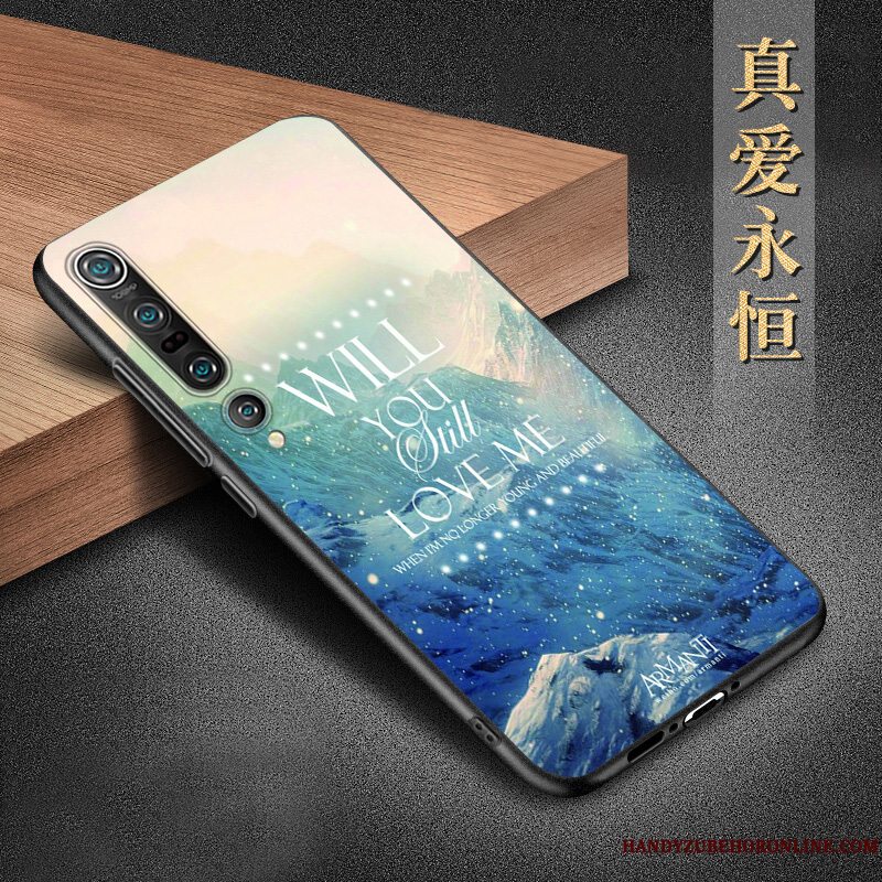 Etui Xiaomi Mi 10 Pro Silikone Telefontrend, Cover Xiaomi Mi 10 Pro Beskyttelse Lille Sektion Anti-fald