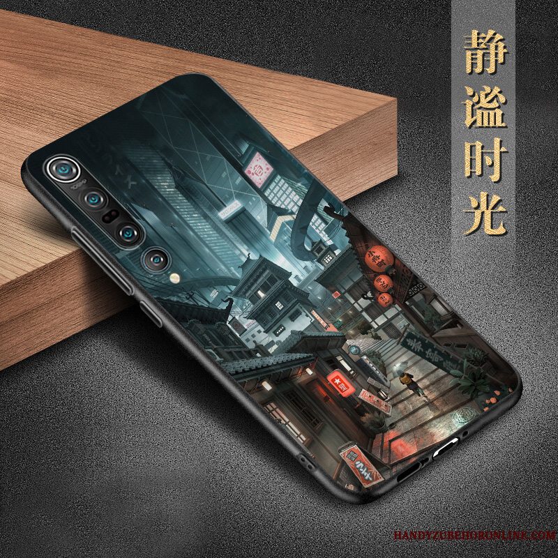 Etui Xiaomi Mi 10 Pro Silikone Telefontrend, Cover Xiaomi Mi 10 Pro Beskyttelse Lille Sektion Anti-fald