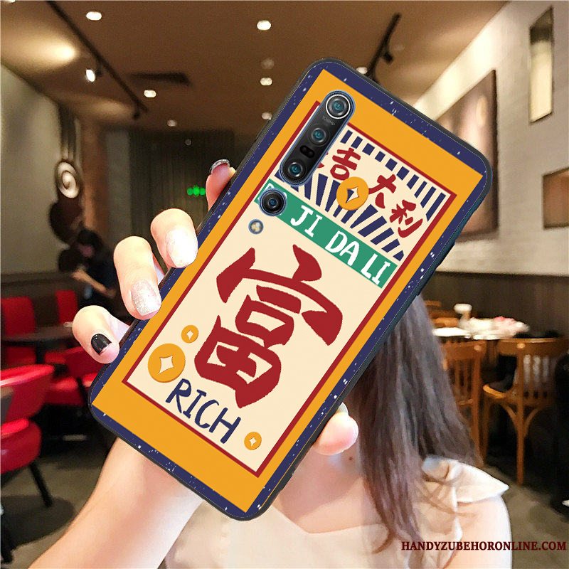 Etui Xiaomi Mi 10 Pro Tasker Net Red Wealth, Cover Xiaomi Mi 10 Pro Blød Gul Lille Sektion