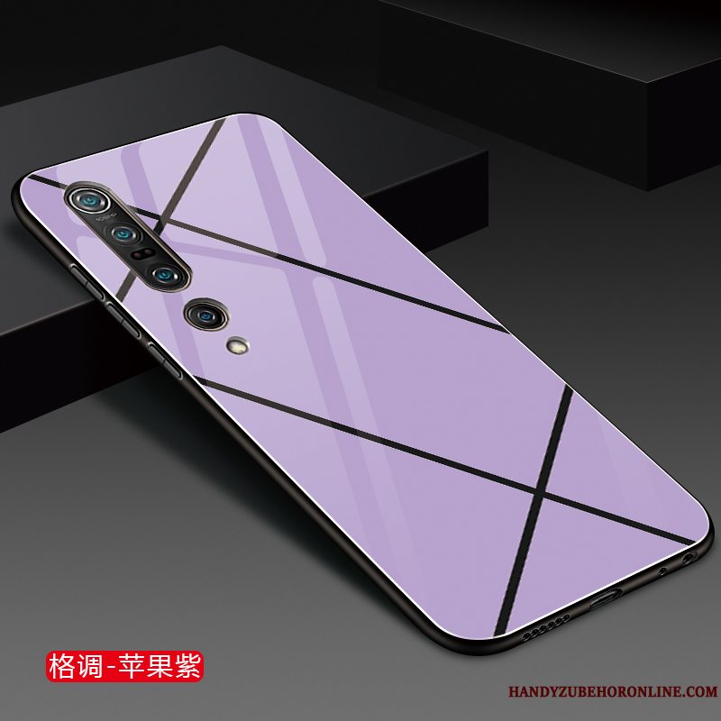 Etui Xiaomi Mi 10 Pro Tasker Solid Farve Anti-fald, Cover Xiaomi Mi 10 Pro Mode Glas Trend