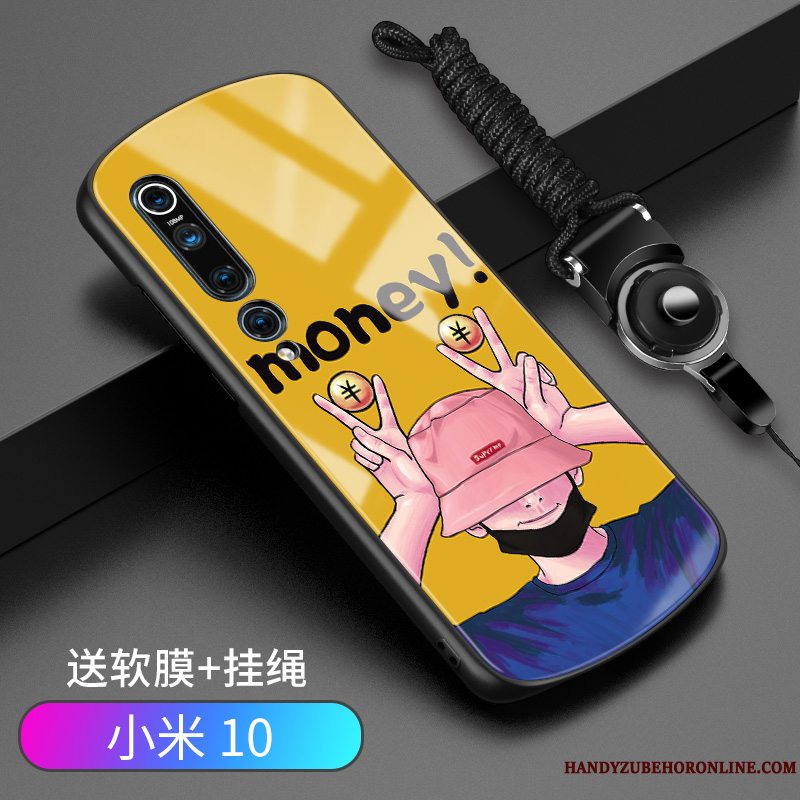 Etui Xiaomi Mi 10 Tasker Af Personlighed Cirkel, Cover Xiaomi Mi 10 Beskyttelse Telefongul