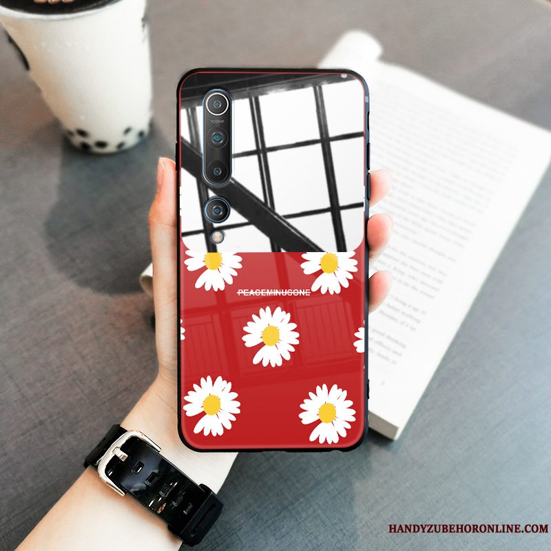 Etui Xiaomi Mi 10 Tasker Lille Sektion Rød, Cover Xiaomi Mi 10 Beskyttelse Simple Telefon