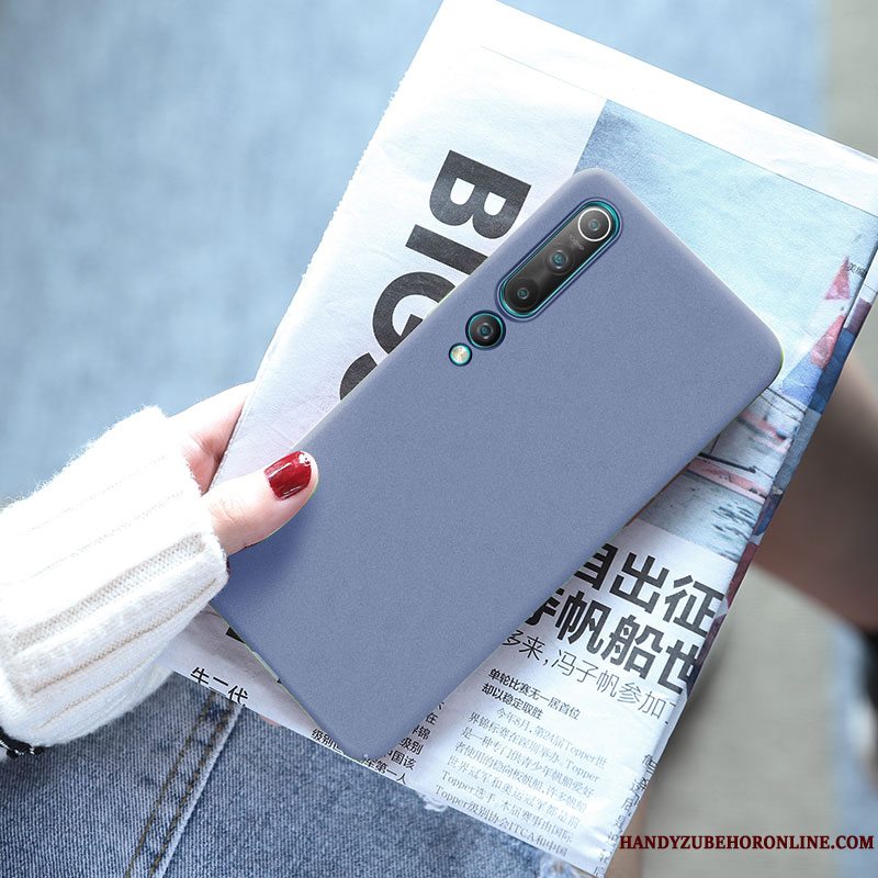 Etui Xiaomi Mi 10 Tasker Lille Sektion Simple, Cover Xiaomi Mi 10 Nubuck Hård