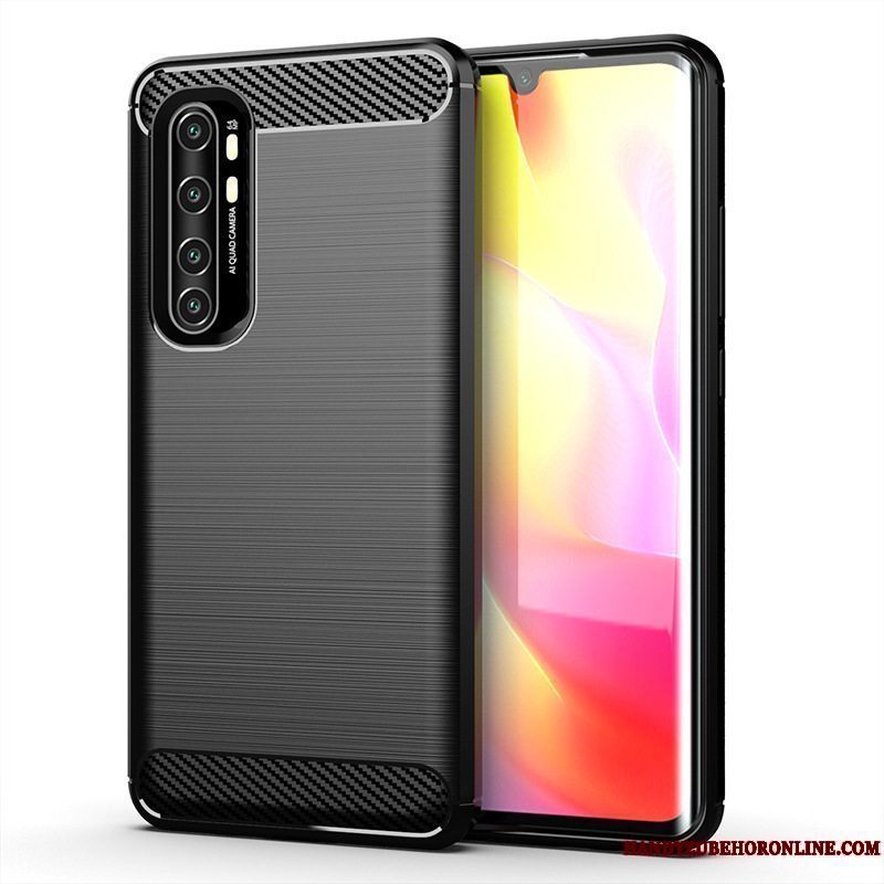 Etui Xiaomi Mi Note 10 Lite Blød Anti-fald Grå, Cover Xiaomi Mi Note 10 Lite Beskyttelse Lille Sektion Mønster