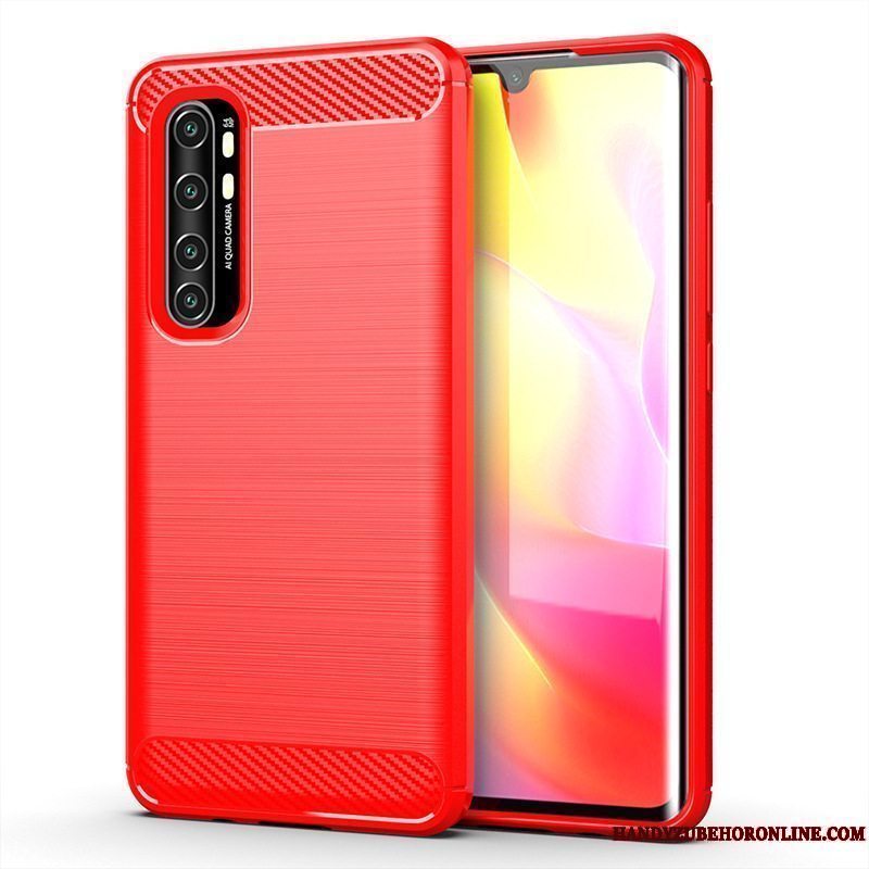 Etui Xiaomi Mi Note 10 Lite Blød Anti-fald Grå, Cover Xiaomi Mi Note 10 Lite Beskyttelse Lille Sektion Mønster