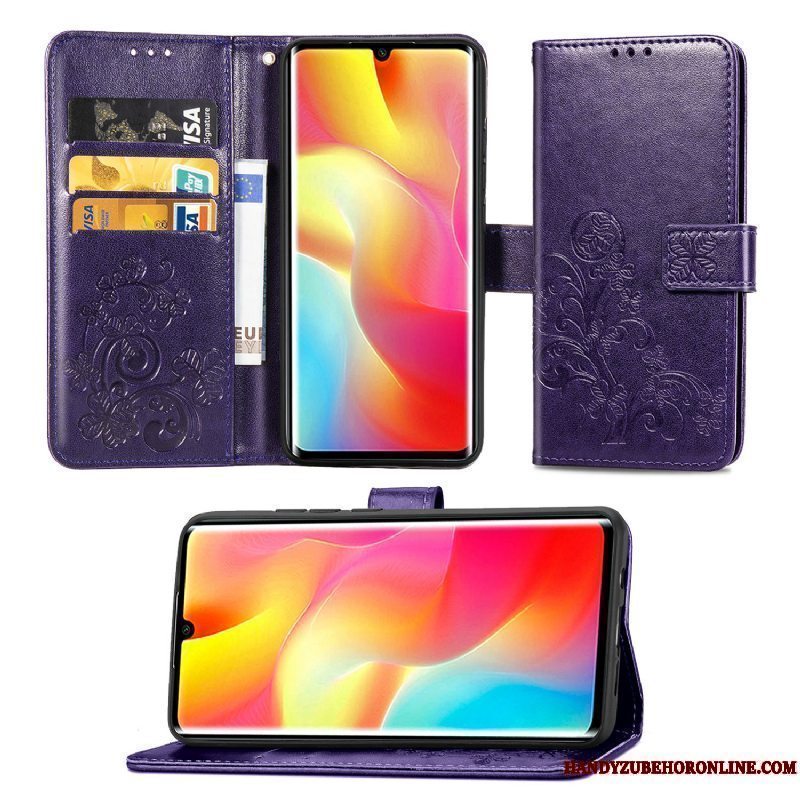 Etui Xiaomi Mi Note 10 Lite Læder Lille Sektion Rød, Cover Xiaomi Mi Note 10 Lite Folio Ungdom Telefon