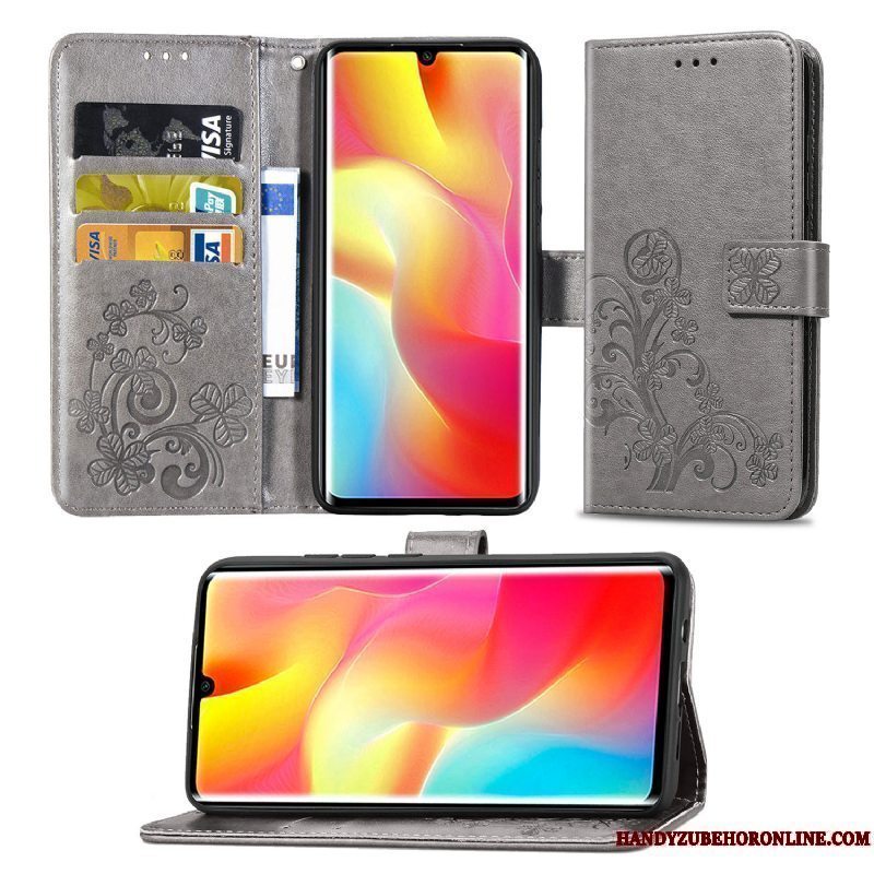 Etui Xiaomi Mi Note 10 Lite Læder Lille Sektion Rød, Cover Xiaomi Mi Note 10 Lite Folio Ungdom Telefon